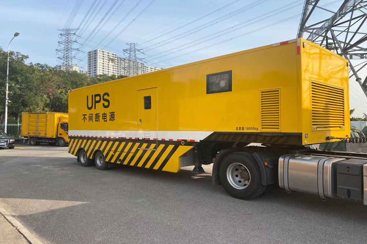 鄢陵发电机租赁施工现场